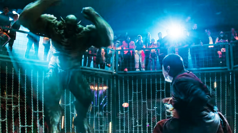 Cảnh hành động Wong vs Abomination